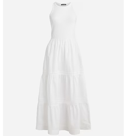 J. Crew Dresses & Skirts - J. Crew Vintage Rib high-neck cutaway tank dress with Poplin Skirt